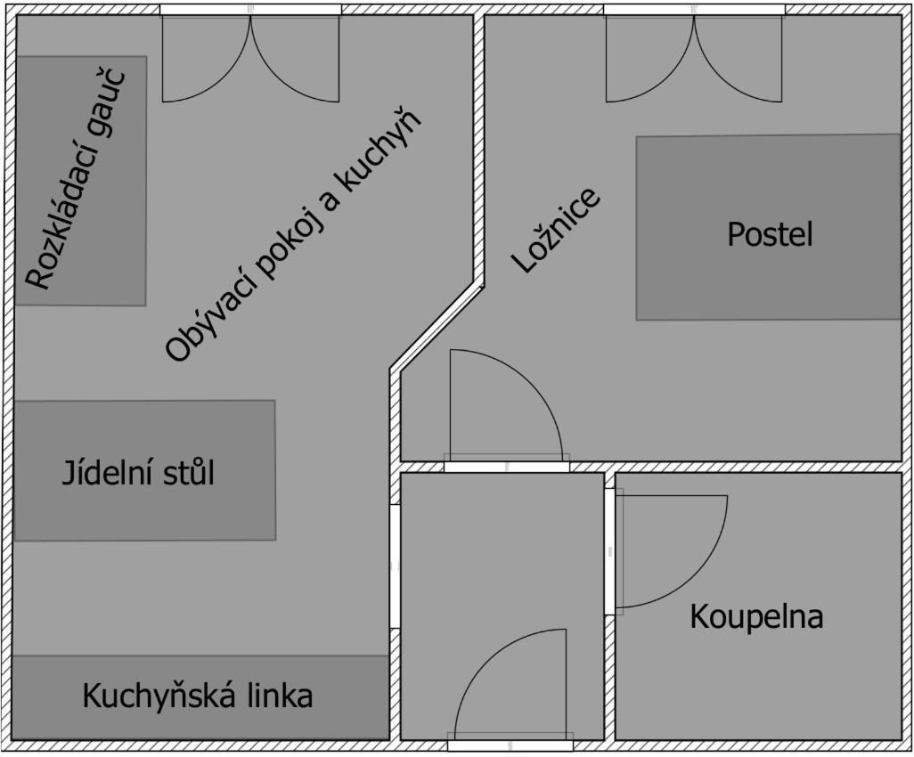 סטראז'ני Penzion Chlustov חדר תמונה